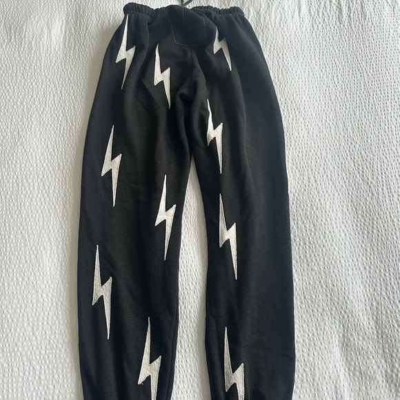Aviator Nation Bolt Stitch Repeat Sweatpants in Black - Picture 4 of 5
